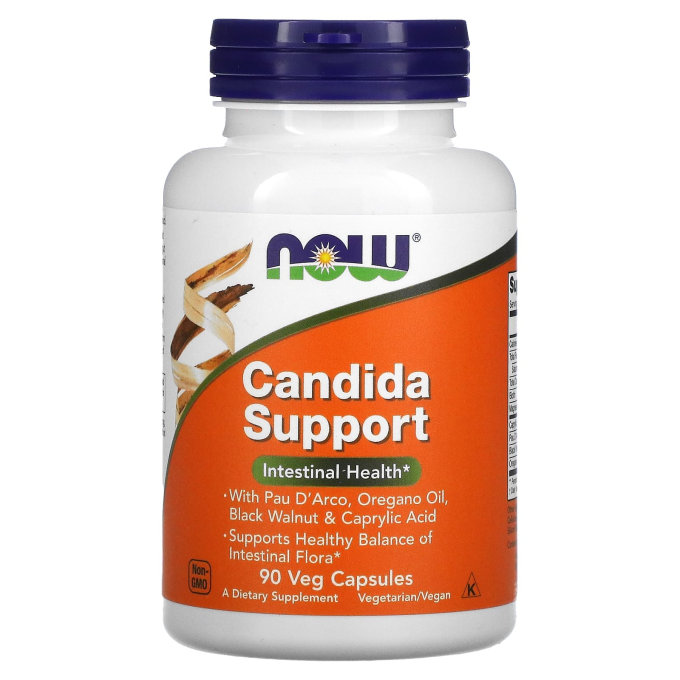 Добавка для баланса микрофлоры в кишечнике NOW FOODS CANDIDA SUPPORT 90 растительных капсул NS32319